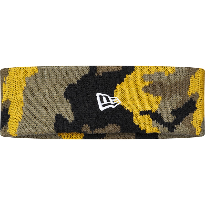 Supreme New Era Reflective Logo Headband (FW 17) Yellow Camo