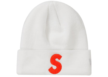 Supreme New Era S Logo Beanie (FW 19) White