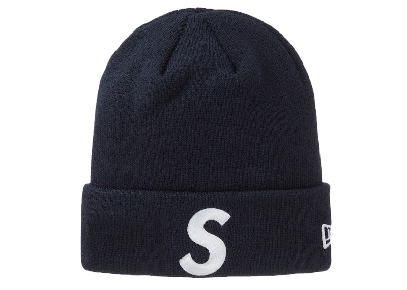 Supreme New Era S Logo Beanie Navy