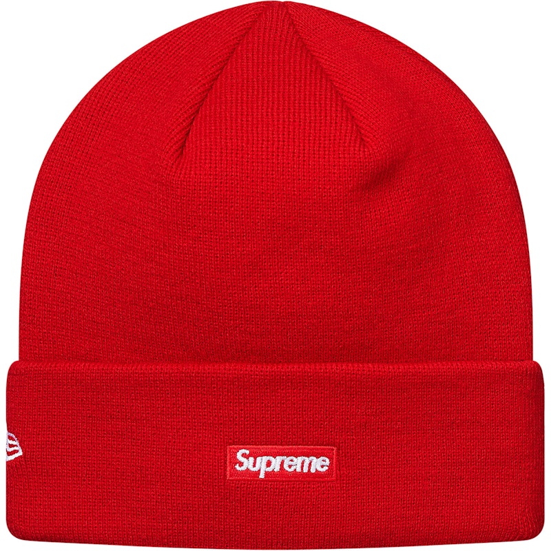 Supreme New Era S Logo Beanie Red
