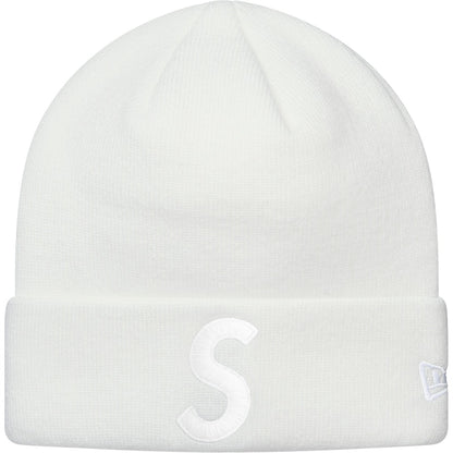 Supreme New Era S Logo Beanie White