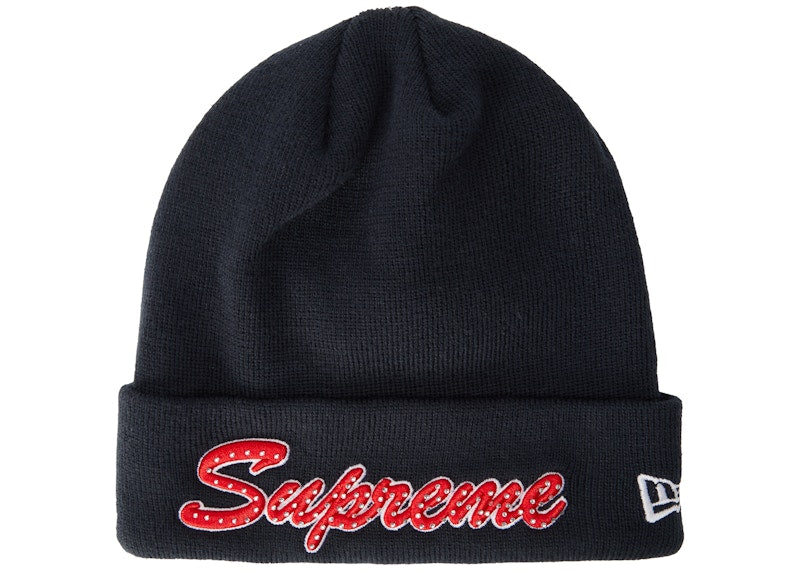 Supreme New Era Script Beanie (FW18) Navy