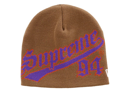 Supreme New Era Script Beanie (FW22) Brown
