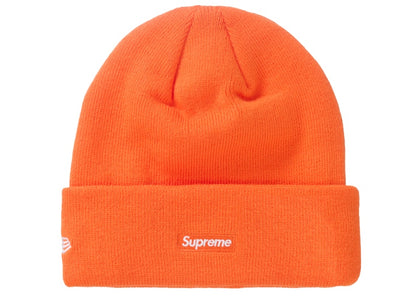 Supreme New Era Script Beanie Orange