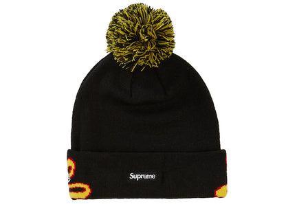 Supreme New Era Script Cuff Beanie Black
