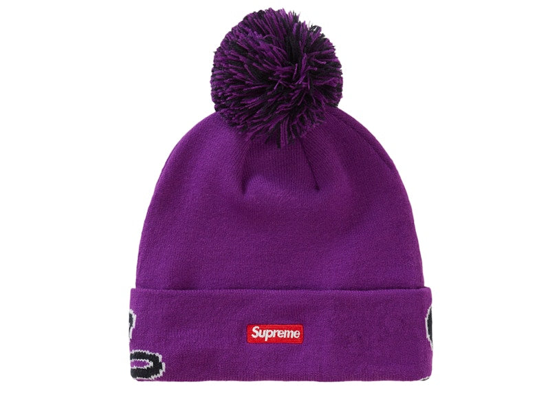 Supreme New Era Script Cuff Beanie Purple