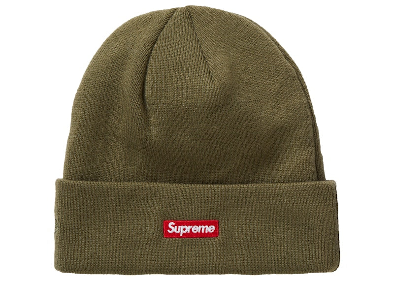 Supreme New Era Shop Beanie Light Olive London