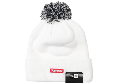 Supreme New Era Snake Script Beanie White