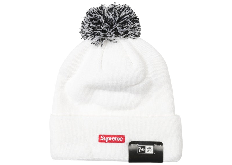 Supreme New Era Snake Script Beanie White