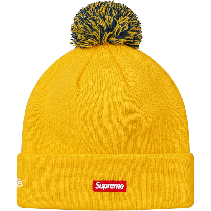 Supreme New Era Snake Script Beanie Yellow