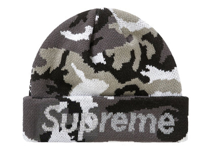 Supreme New Era Split Beanie Black