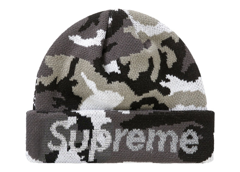 Supreme New Era Split Beanie Black
