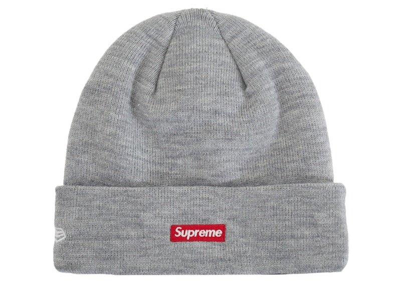 Supreme New Era Varsity Beanie Heather Grey