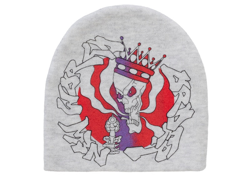 Supreme New World Order Beanie Heather Grey