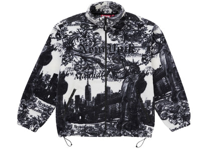 Supreme New York Fleece Jacket White