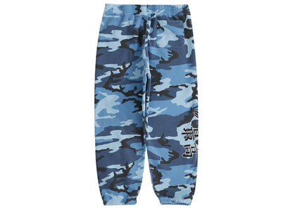Supreme New York Yankees Kanji Sweatpant Blue Camo