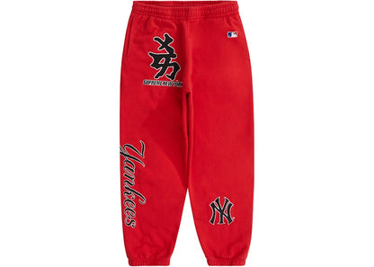 Supreme New York Yankees Kanji Sweatpant Red