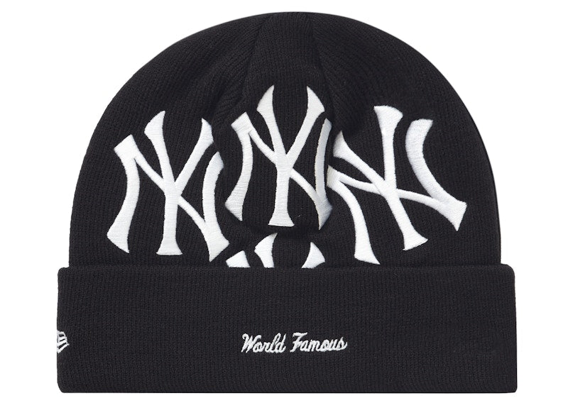 Supreme New York Yankees New Era Box Logo Beanie Black