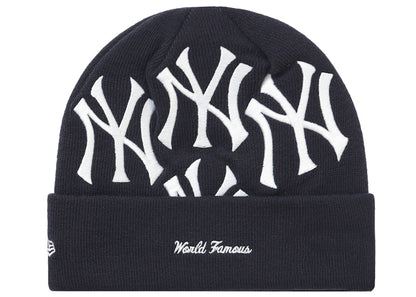 Supreme New York Yankees New Era Box Logo Beanie Navy