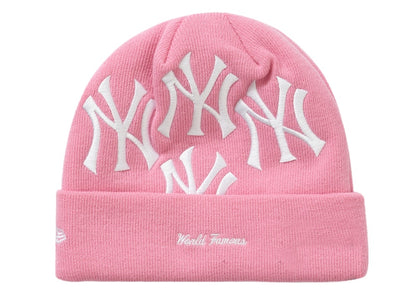 Supreme New York Yankees New Era Box Logo Beanie Pink