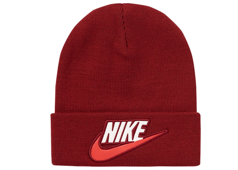 Supreme Nike Beanie Burgundy