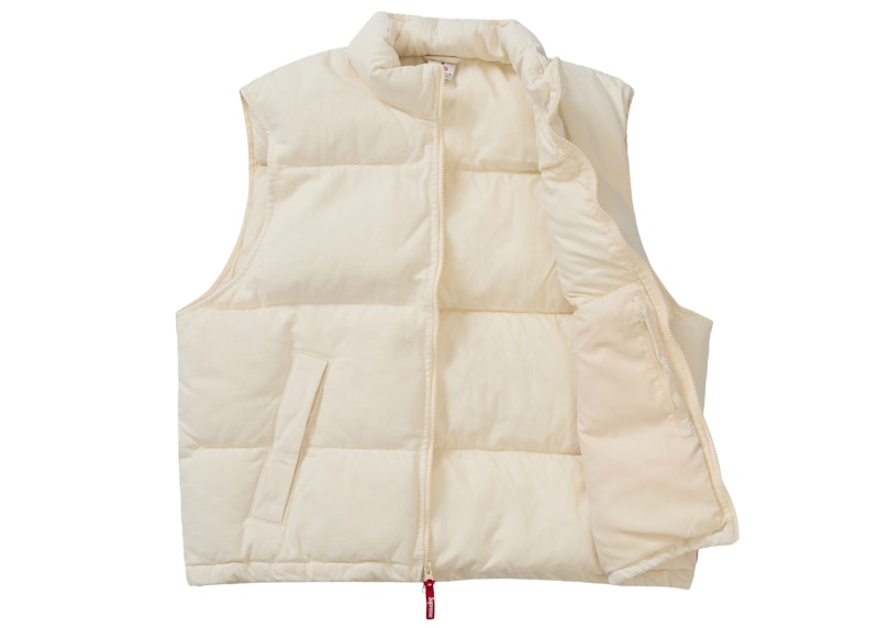 Supreme Nike Denim Puffer Vest Natural