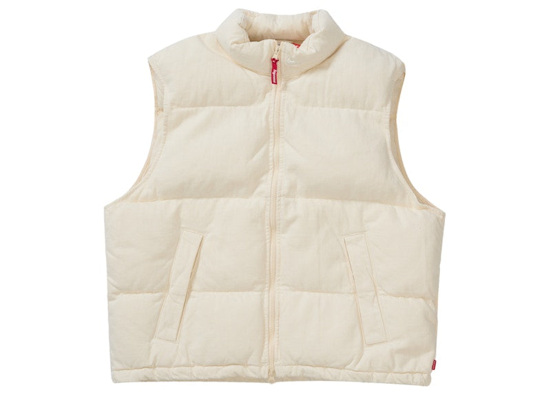 Supreme Nike Denim Puffer Vest Natural
