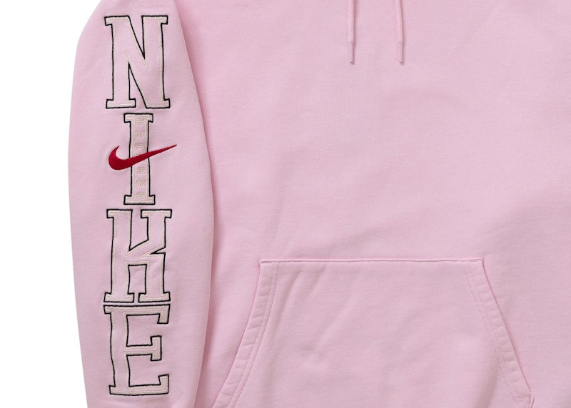 Supreme Nike Hooded Sweatshirt Light Pink