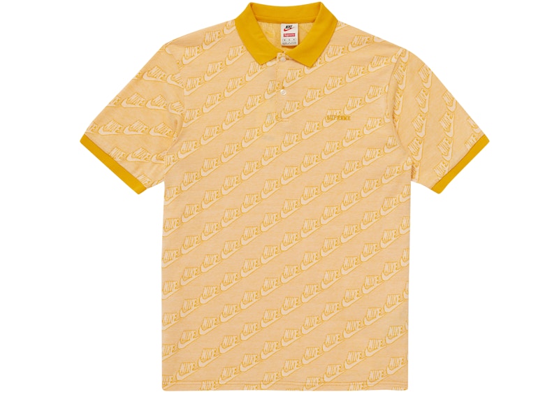 Supreme Nike Jacquard Polo Mustard