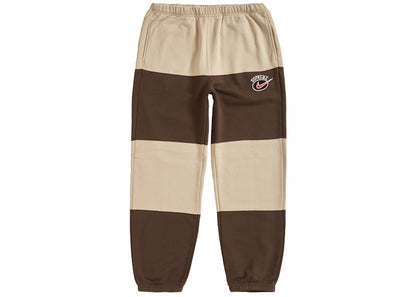 Supreme Nike Stripe Sweatpant Tan