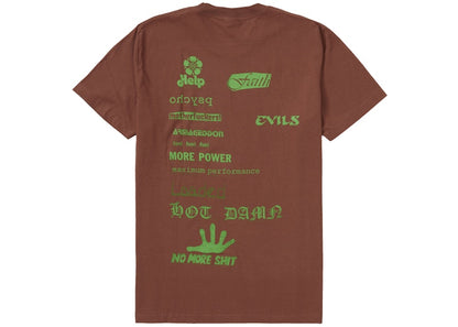 Supreme No More Shit Tee Brown