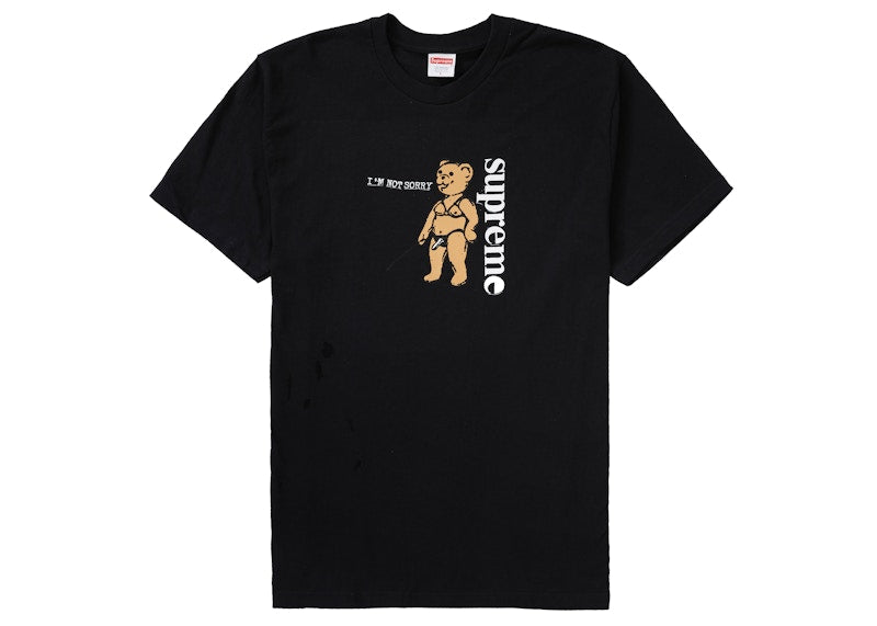 Supreme Not Sorry Tee Black