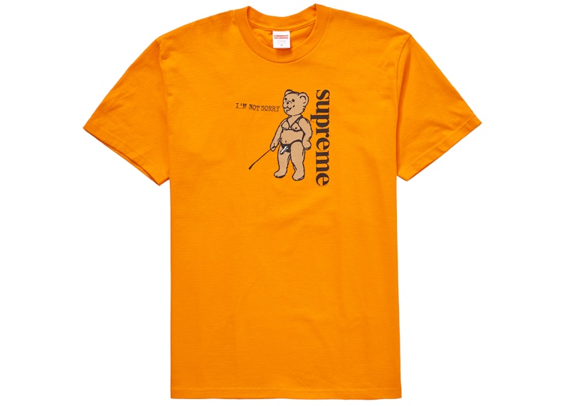 Supreme Not Sorry Tee Orange