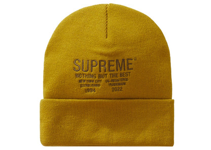 Supreme Nothing But Beanie Mustard