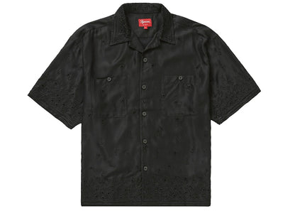 Supreme Nouveau Embroidered S/S Shirt Black