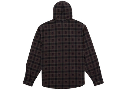 Supreme Number (N)ine Hooded Flannel Shirt Black