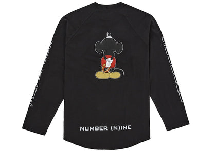 Supreme Number (N)ine Mickey Raglan L/S Top Black