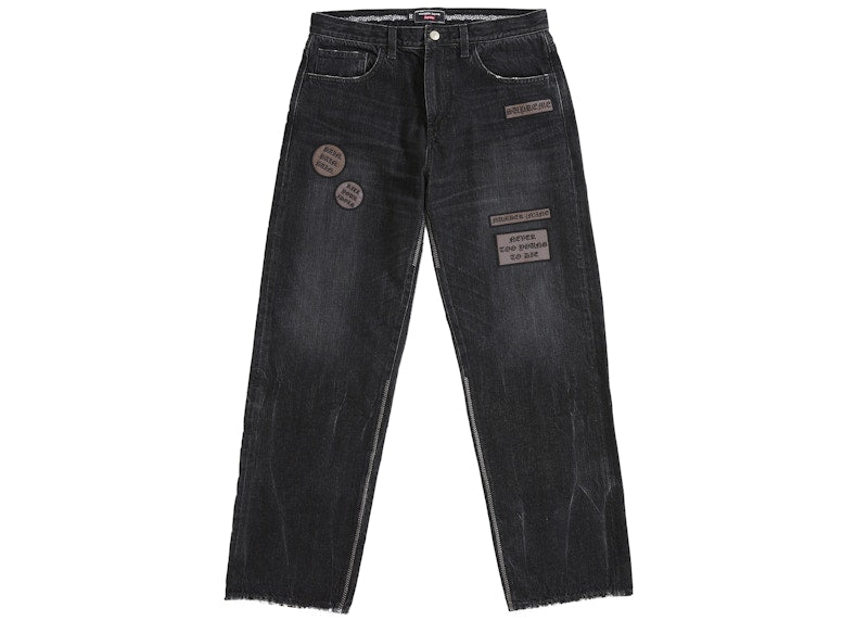 Supreme Number (N)ine Patches Loose Fit Jean Black