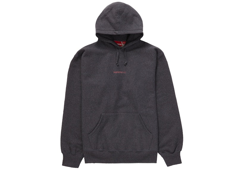Supreme Number One Hooded Sweatshirt Charcoal