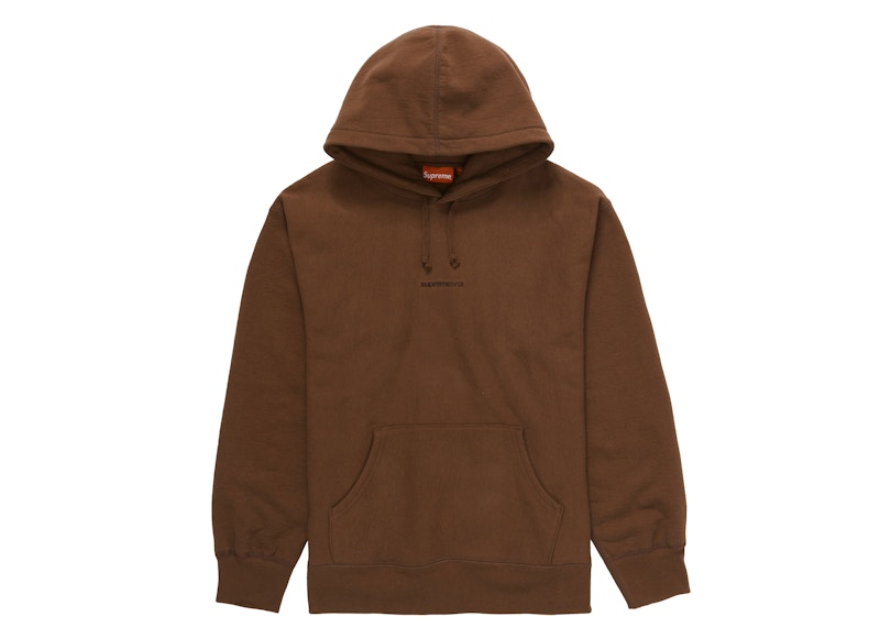 Supreme Number One Hooded Sweatshirt Dark Brown