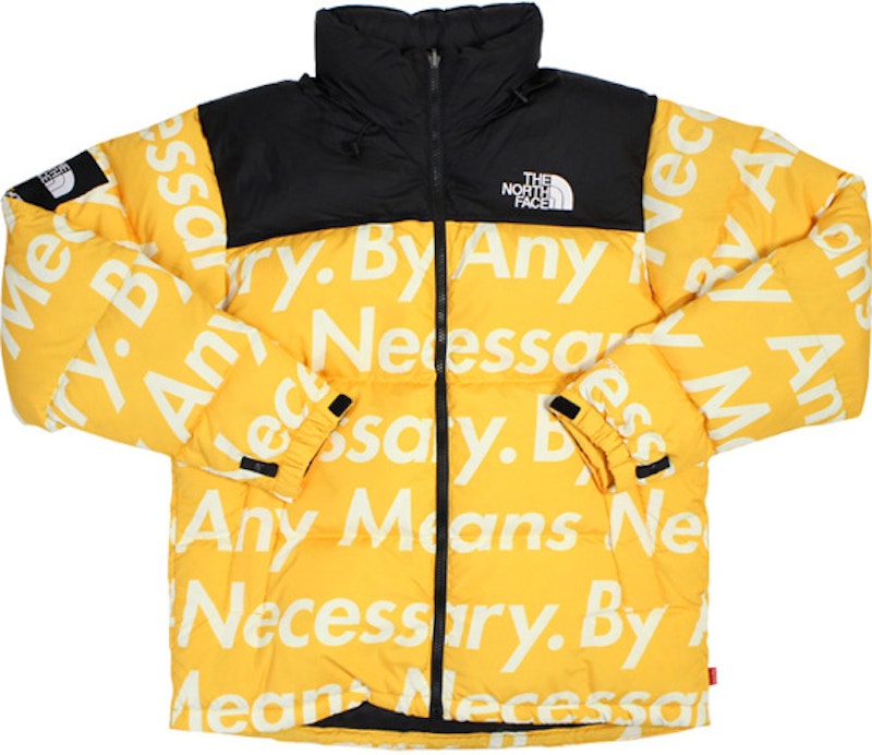 Supreme Nuptse Jacket Yellow