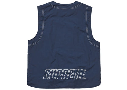 Supreme Nylon Cargo Vest Dark Blue