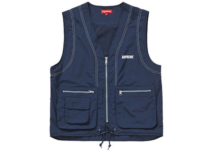 Supreme Nylon Cargo Vest Dark Blue