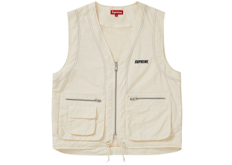 Supreme Nylon Cargo Vest OffWhite