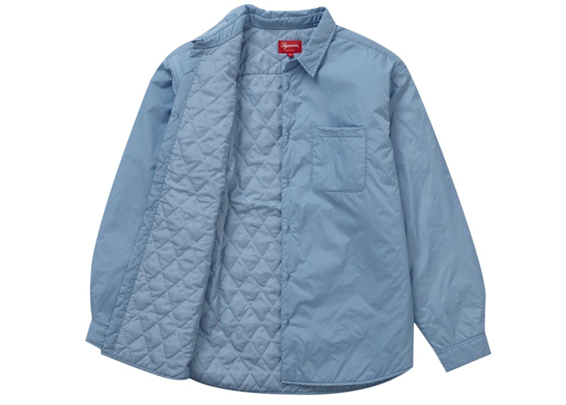 Supreme Nylon Filled Shirt Slate Blue