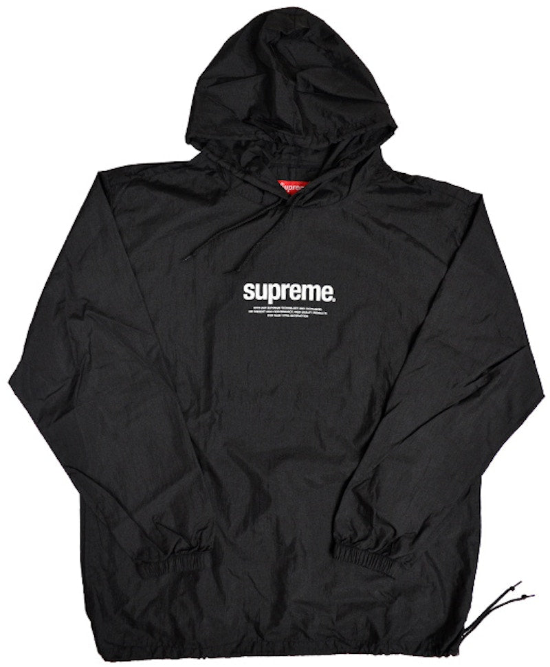 Supreme Nylon Packable Poncho Black