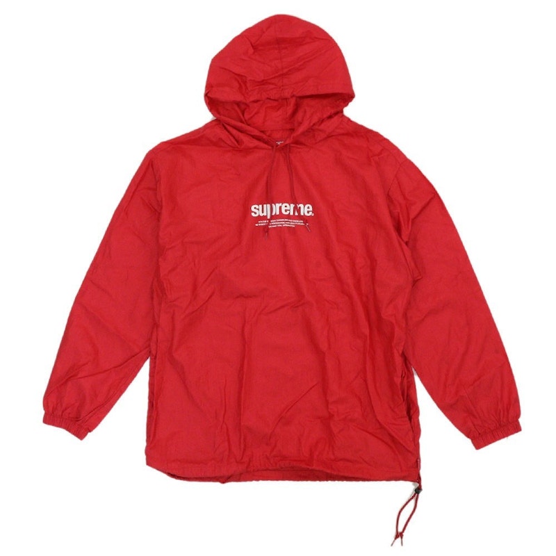 Supreme Nylon Packable Poncho Red