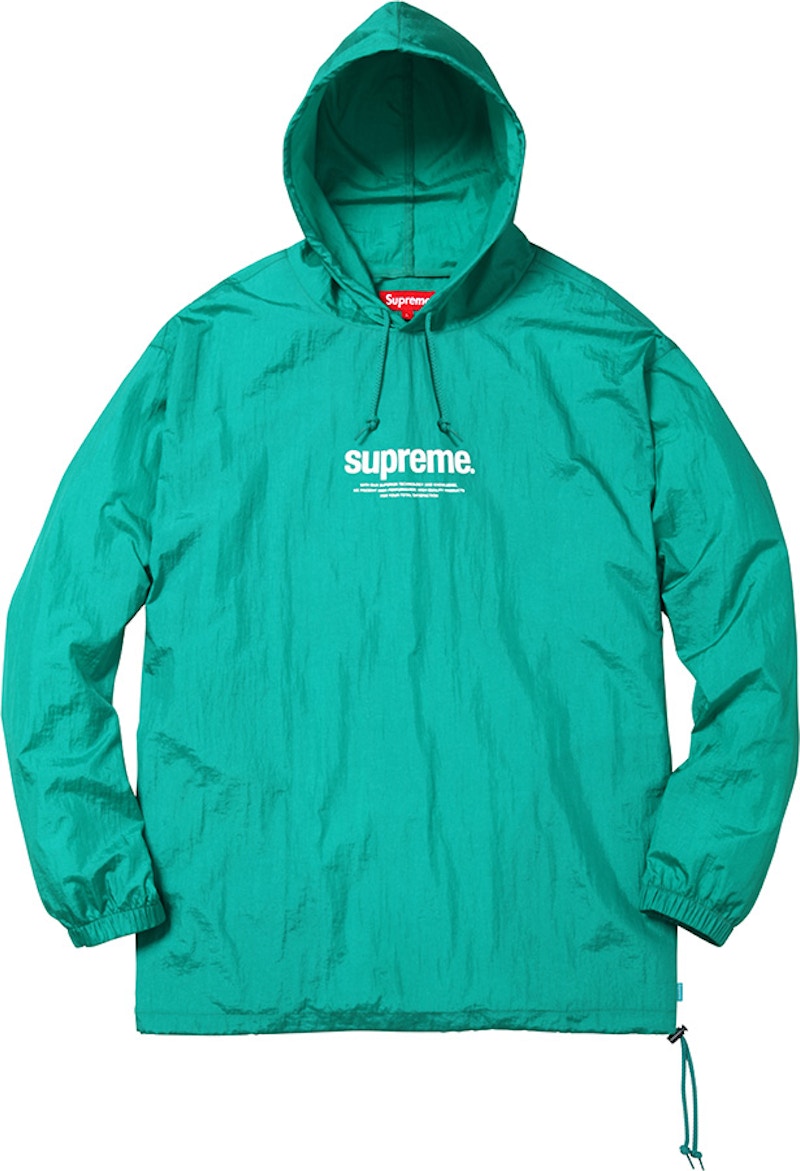 Supreme Nylon Packable Poncho Teal