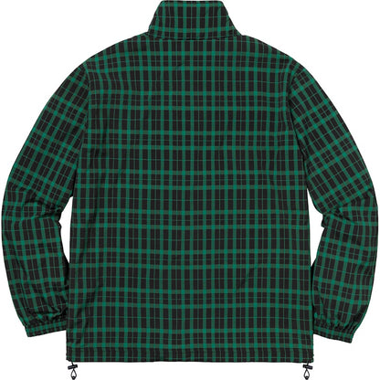 Supreme Nylon Plaid Pullover Green
