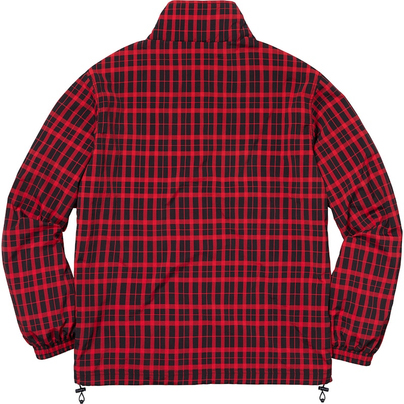 Supreme Nylon Plaid Pullover Red